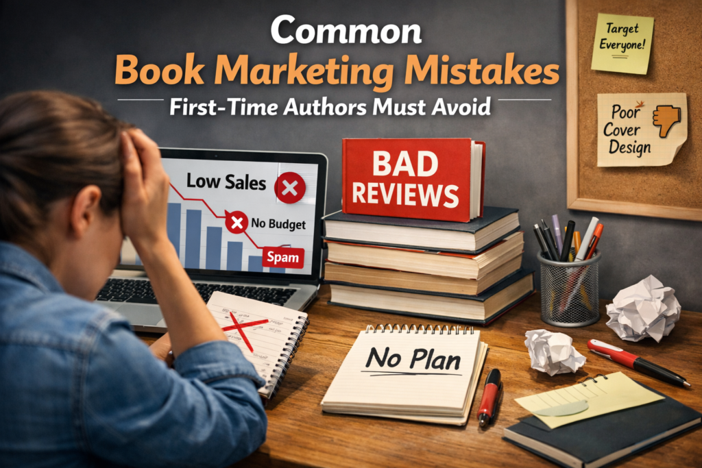 Common Book Marketing Mistakes First-Time Authors Must Avoid